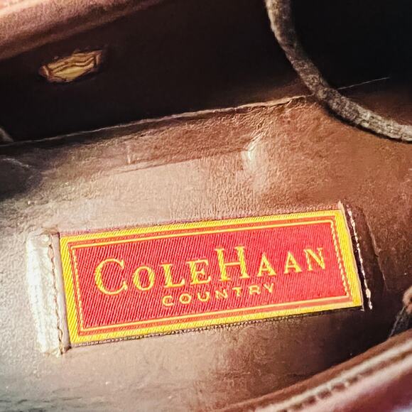 Cole Haan Shoes Mens 11 Brown Leather Country Moc Toe Lace Up Casual Vintage main image 2